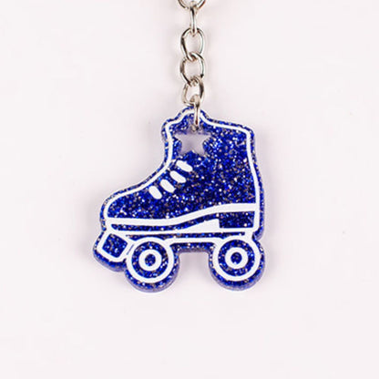 Roller Skate Keychain - 1.5in Glitter
