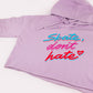 "Skate Don't Hate" Crop Hoodie - Lilac