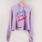 "Skate Don't Hate" Crop Hoodie - Lilac