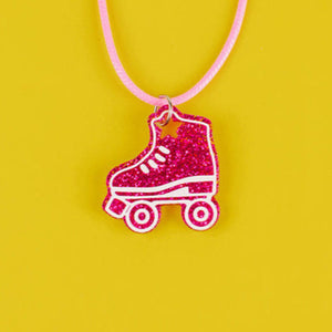 Roller Skate Necklace - Glitter