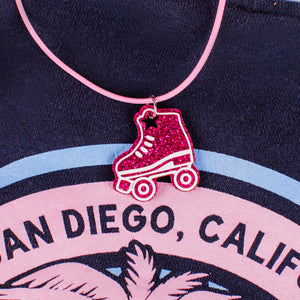 Roller Skate Necklace - Glitter