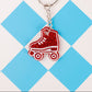 Roller Skate Keychain - 1.5in Glitter