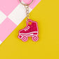 Roller Skate Keychain - 1.5in Glitter