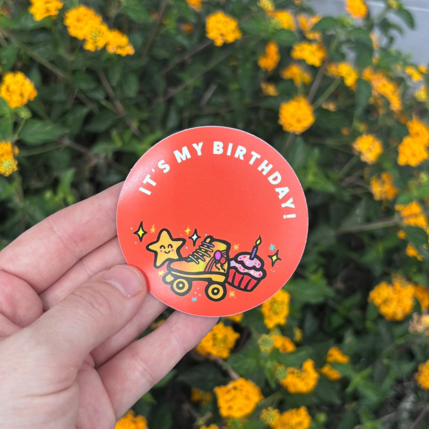 "It's My Birthday" Skate Sticker - 3in